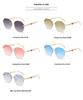 Frameless Pearl Sunglasses for Women - Elegant Y2K Style with Metal Sun Protection