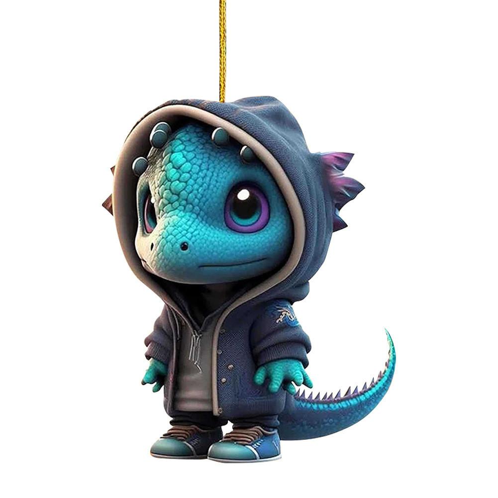 

Веселые акриловые рождественские украшения в виде елок, яркие праздничные украшения для декора автомобиля 4