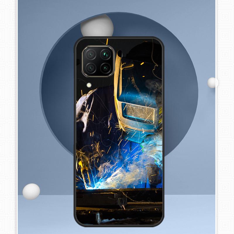 Welder Welding Hot Metal Worker For Huawei Nova Y91 Y60 Y70 Y72 Y90 Y61 12s 12i 11i 8i 10 9 SE P20 P40 Lite P30 P60 Pro Case