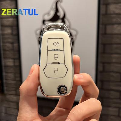 Tpu Shell Fob Holder Car Key Case Cover For Ford Figo  Mondeo 5 Ecosport Fiesta Everest Ranger Fusion Kuga Escort F150