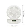 Portable Wall-Mounted USB Rechargeable Folding Fan with Remote Control & Nightlight - Air Cooler for Home Use
