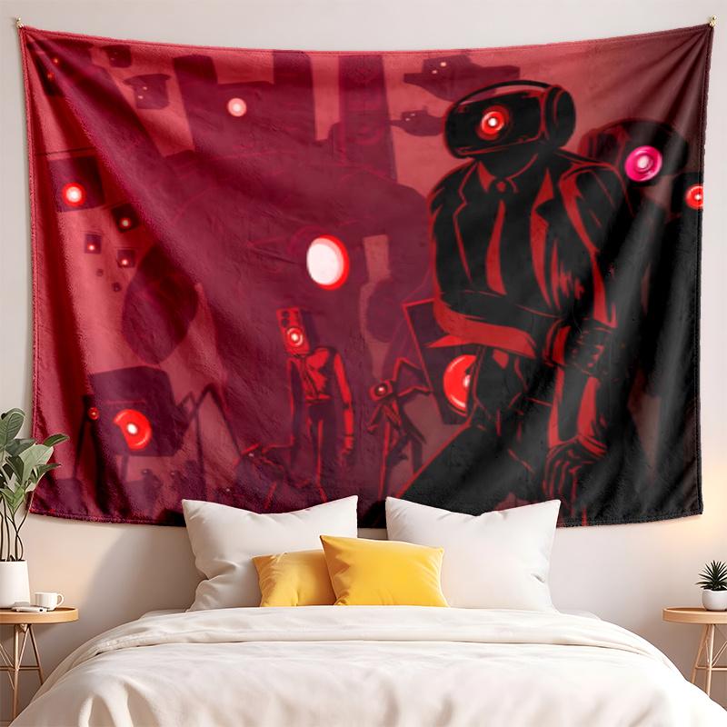 Skibidi Toilet Tapestry highquality for decorating living room bedroom dorm walls ideal as bedroom wallart orholiday gift