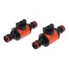 1Pc 16Mm Equal Garden Hose Shut Off Valve Fitting Plastic Tubing Tap Adapter Quick Joint For Watering Irrigation Car Wash