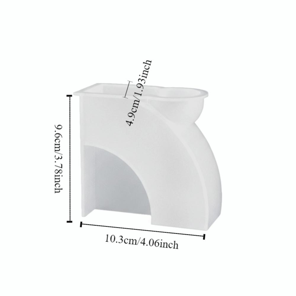 Geometric Candle Holder Mold Handmade Gypsum Platform Mold Candlestick Mould  DIY Craft Making