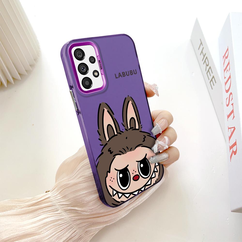 Malovaný vzor Barevný stříbrný oboustranný pevný kryt odolný proti pádu pro telefon Samsung