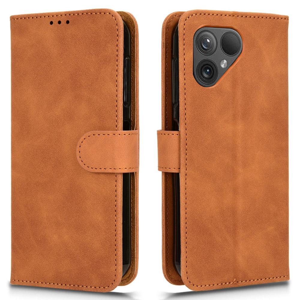 

Для чохла Fairphone 5 Гаманець Підставка Протиударний Шкіряний Чохол для Телефону Brown