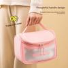 Modern Pu Makeup Organizer With Hanging Hook For Travel And Bathroom Use