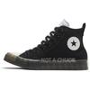 Chuck Taylor All Star Unt1tl3d Trendy Everyday Versatile High Top Canvas Shoes Unisex Black