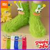 1-5Pairs Novelty Funny Ugly Cute Socks 3D Big Eyes Mouth Fluffy Warm Plush Floor Socks for Women Winter Home Wear Cool Gifts