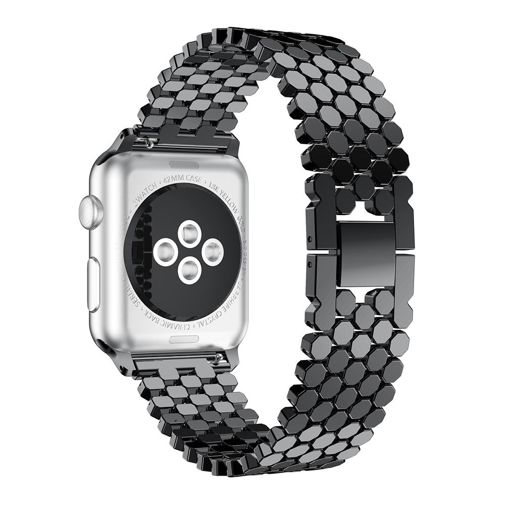 Metal Strap for Apple Watch Ultra 10 9 8 7 6 5 Se Watchband for Iwatch 49mm 45mm 46mm 42mm 41mm Hexagon Replacement Band