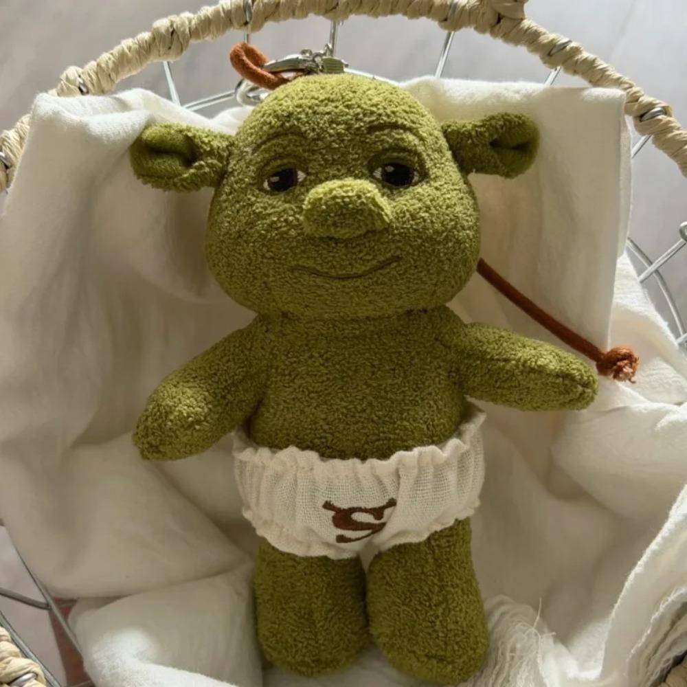 Echter Dreamworks Shrek Anhänger Hässlich Süß Weiche Stoffpuppe Taschenanhänger Hängende Dekoration Geschenk für Animationssammler Auf Lager