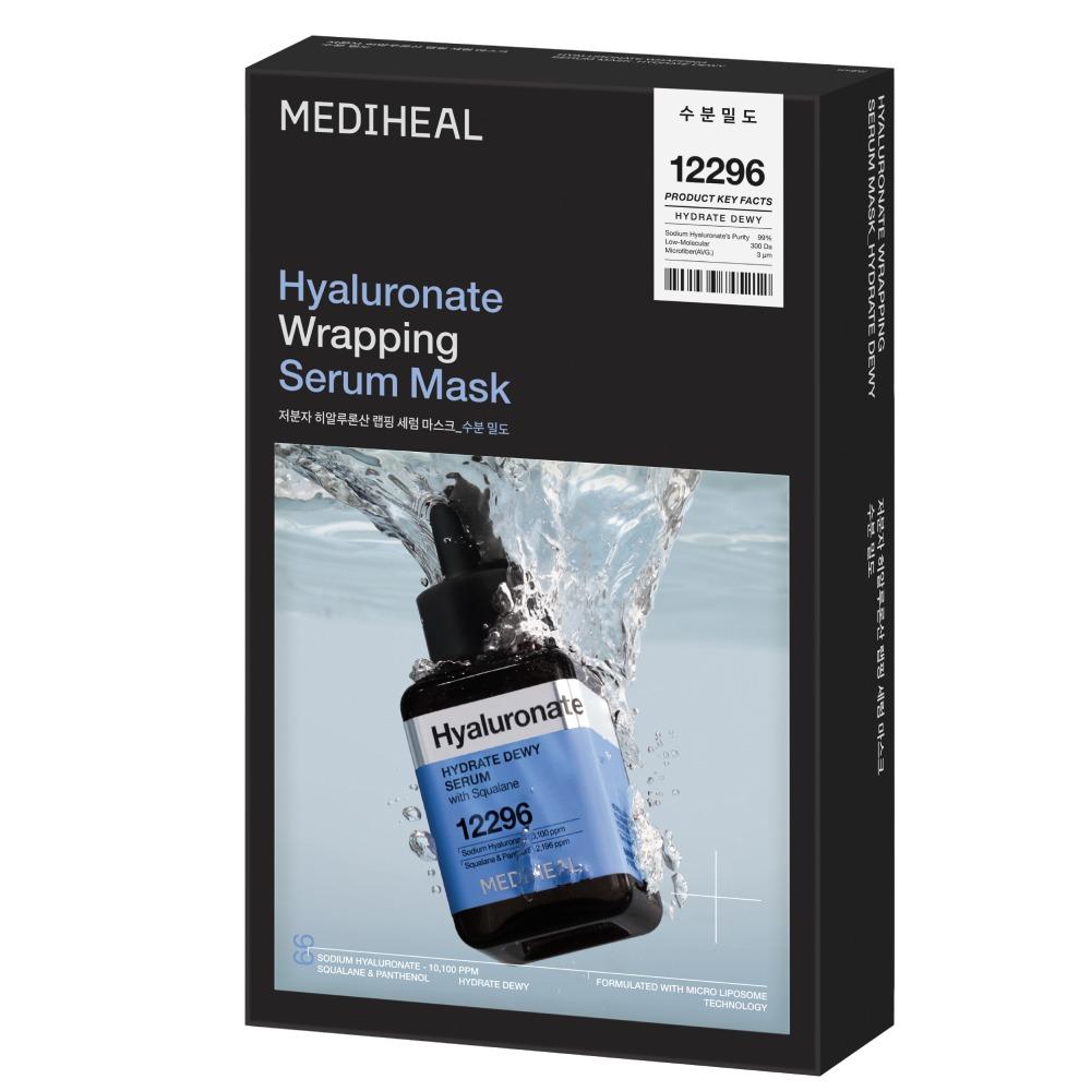 Mediheal Hyaluronic Acid Wrapping Serum Mask Hydrating Skincare 10 Sheets