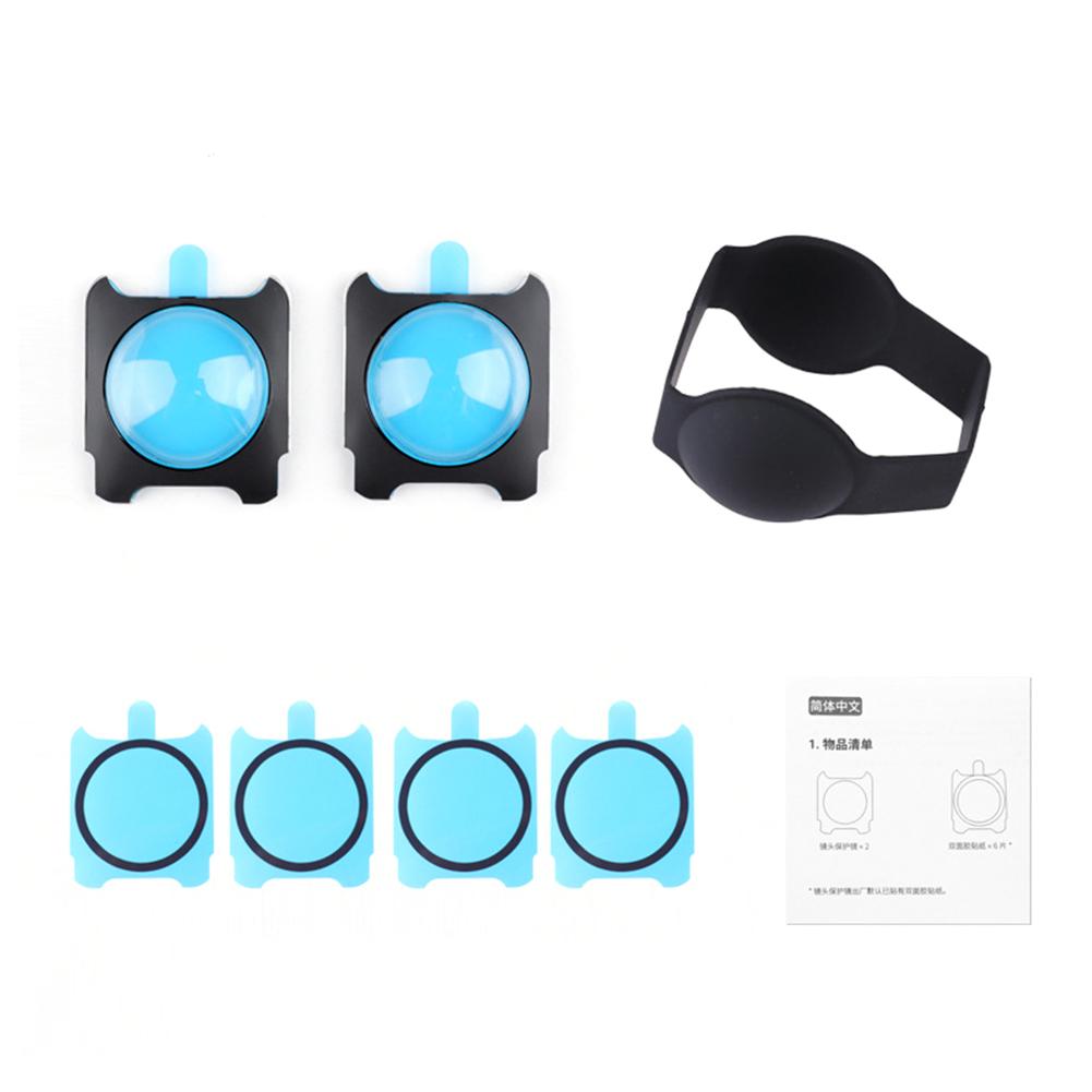 2 Stück Klebende Panoramakamera Schutzlinsenkappe Kameraschutz Sportkamera Abdeckung für Insta360 Shadow Stone ONE RS/R