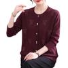 Yuzhaolin Women's Autumn Crewneck Knit Cardigan