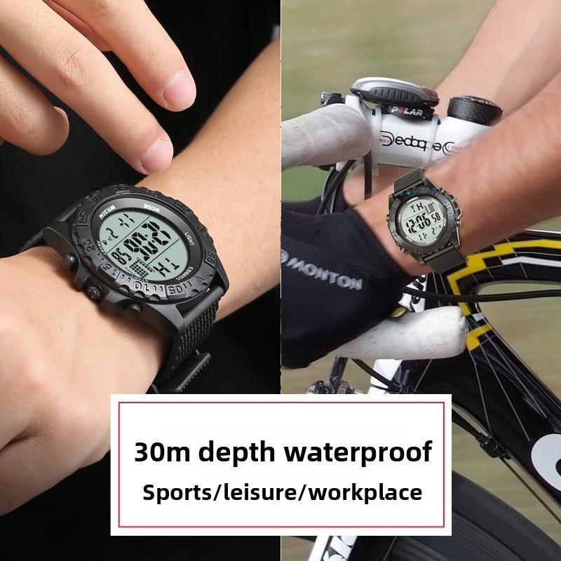 Student Digital Waterproof Led Watch With Large Dial And Night Glow For Teens