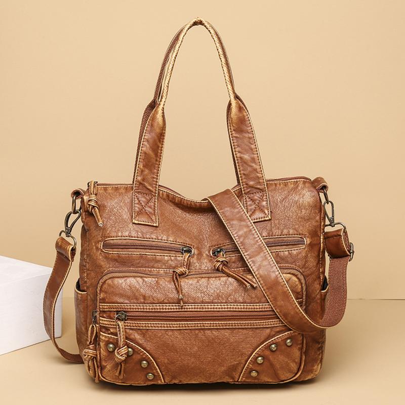 Exclusive Design Women's Bags Vintage Handbags for Women Retro Large Capacity Tote Bags Fashion Shoulder Messenger Crossbody Bag