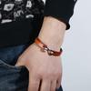 Vingtage Cowhide Wrap Cord Cuff Bracelet For Men Woman Wristband Punk Bangle Couple Jewelry Gift