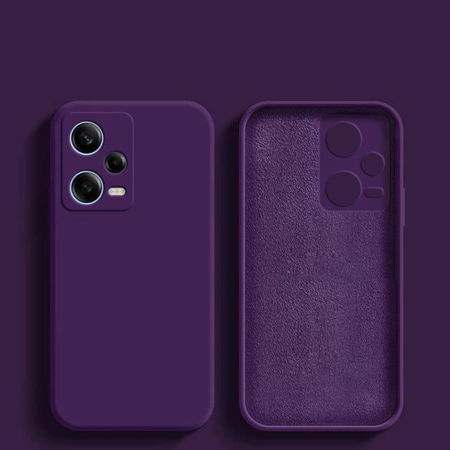 Redmi Note 12 Pro Plus Turbo Case Square Liquid Silicone Soft Cover For Xiaomi Redmi Note 12 Turbo Note12 Pro Plus 5G Phone Case