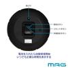 MAG Wall Clock, Radio-Controlled, Analog, Cute, Stylish, Nordic Style, Wood Grain, 29.0cm Diameter,