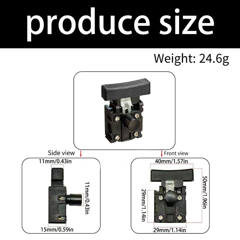 2Pcs Power Tool Switcher Replacement For Electric Planer Lightweight Easy Installation Woodworking Equipment