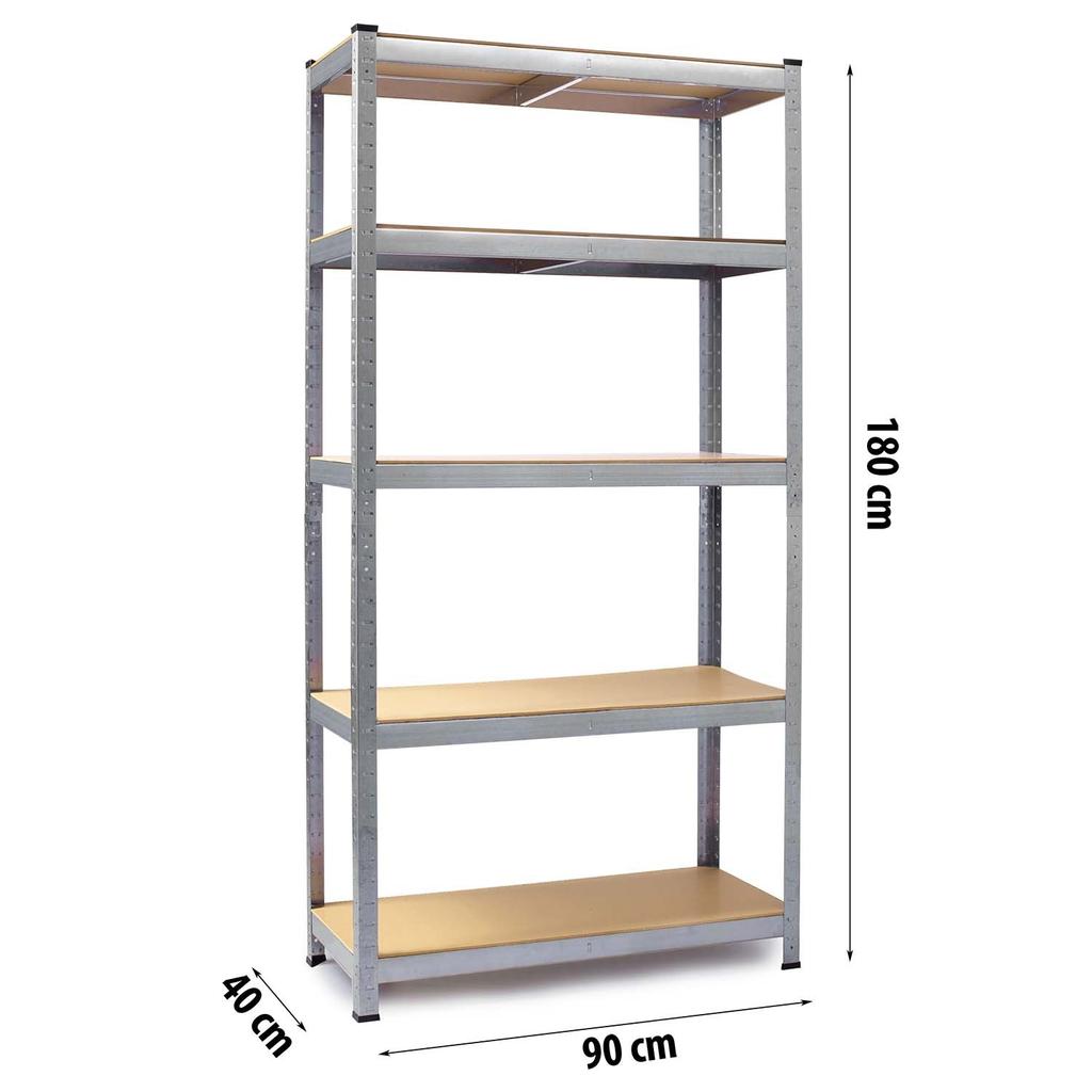 Metal Storage Rack 180 X 90 X 40 Cm Humberg Hr-812