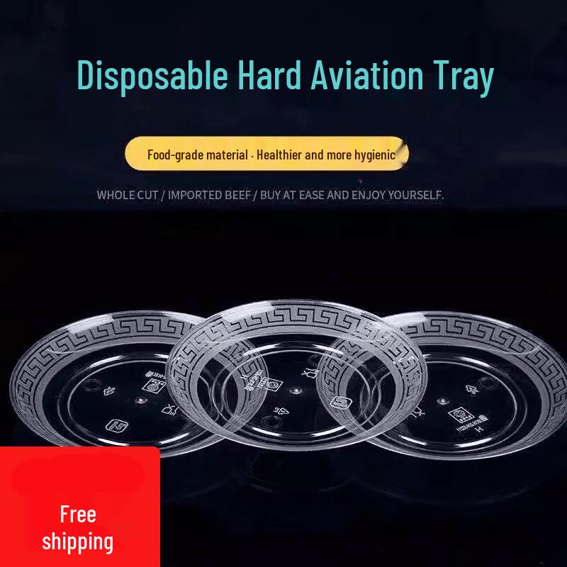 Zhi Shi Disposable Heavy-Duty Crystal Plates 13.5CM