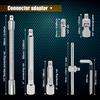 Socket Wrench Set 1/4" 24/72 Tooth Ratcheting Wrench Set with Extension Bar for Motor Repairing and Household, with Storage Case