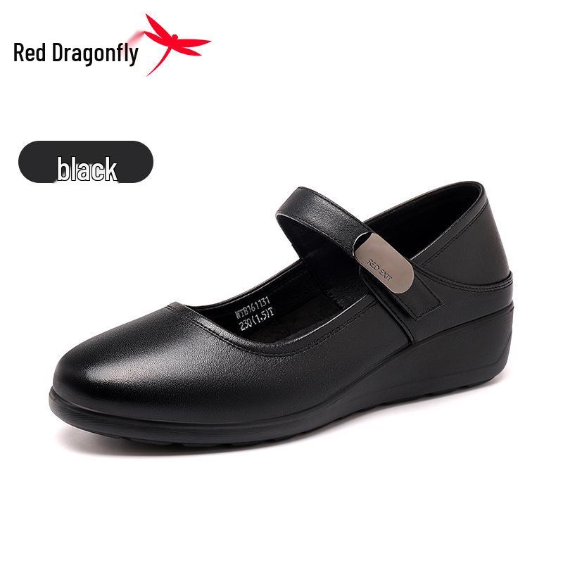 Red Dragonfly Women s Thick-Soled Leather Mary Jane Shoes - Summer 2026 Collection Size 36