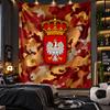Wall Hanging Tapestry Poland Football Print Cloth for Living Room Bedroom Home Decor