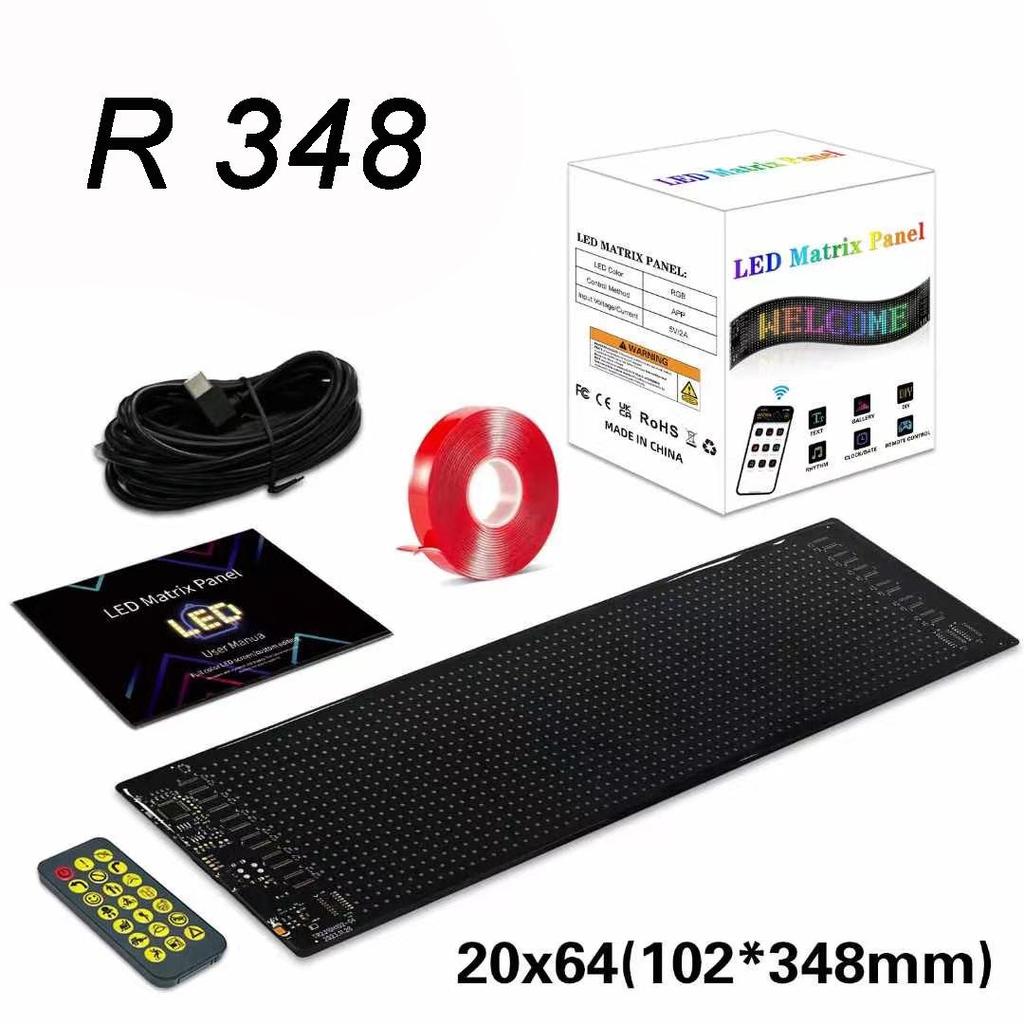 Bluetooth-Enabled Flexible LED Car Display: Rear Window Full-Color Scrolling Screen