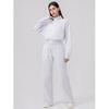 Women's Zipper Hoodie & Wide-Leg Pants Set