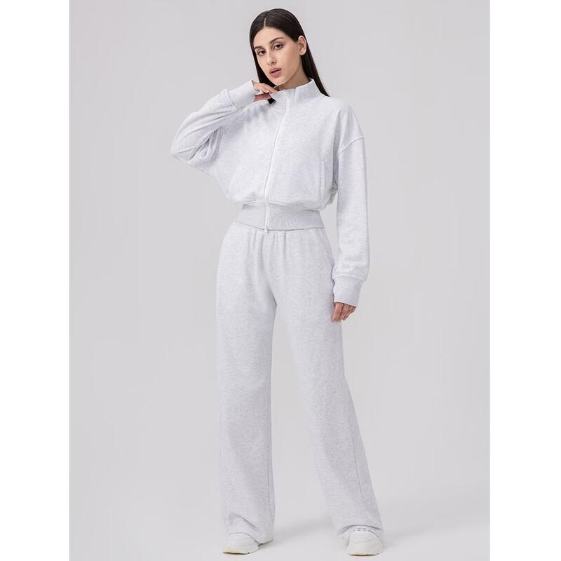 Women's Zipper Hoodie & Wide-Leg Pants Set