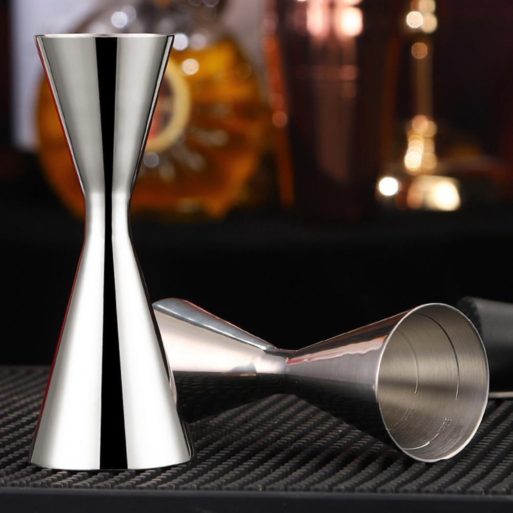 30/45ml Jigger für Barkeeper Edelstahl Cocktail Jigger mit Messungen Doppelseitig 1/2oz für Hausbar Party Club Werkzeug
