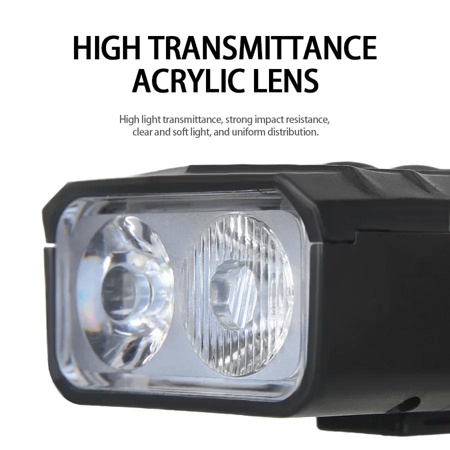 powerful Bicycle Front Light Bright Bike Led Flashlight Intelligent Light Sensor USB Rechargeable MTB Bike Lamp Cycling lantern