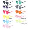 High Quality Retro Party Favor Trendy Transparent Cat Eye Sunglasses Rim-Free Sunglasses for Female Eye Spectacles