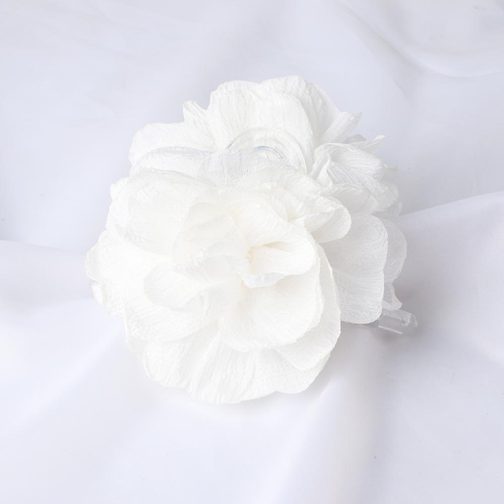 Fabric Big Flower Hair Claw Clips Women Girls Soft Chiffon Flowers Ponytail Holder Hair Clamps Barrette Fashion Hair Accessories