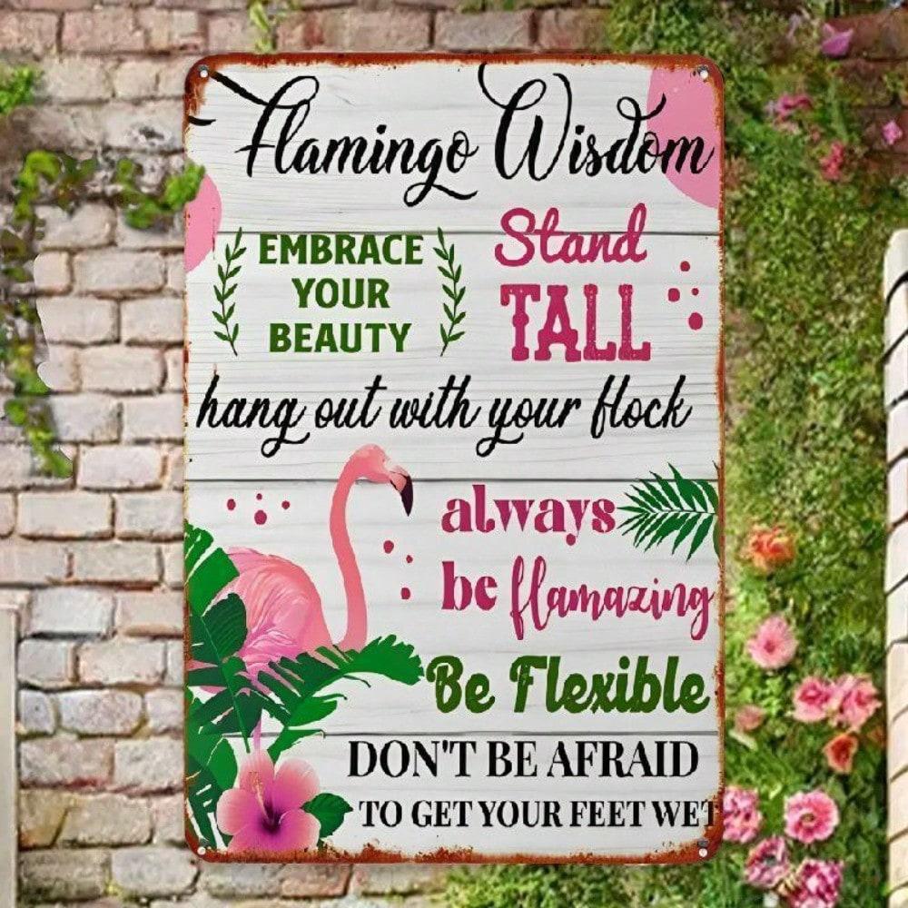 Flat 2D Metal Sign Wall Decor