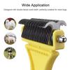 Pet Knot Comb Stainless Steel Knot Rake Dog Grooming Brush Hair Removal Cat Comb For Dog Cat Remove Knots Tangles Pet Hair Comb
