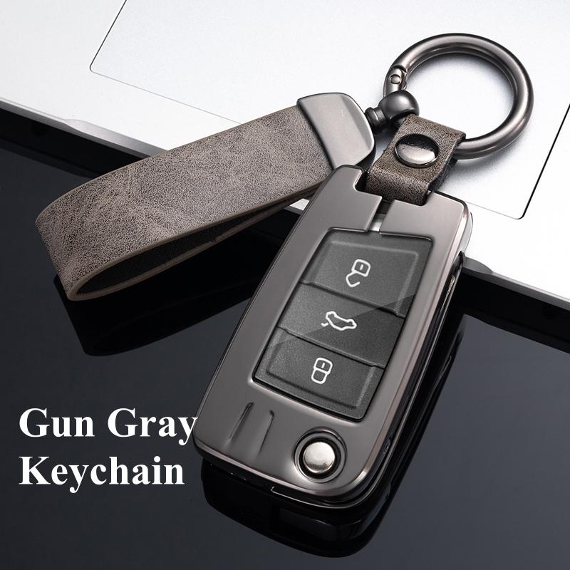 Fashion Car Remote Key Case Cover For VW Volkswagen Golf 7 MK7 Tiguan MK2 For SEAT Ateca Leon FR 2 Ibiza For Skoda Octavia A7