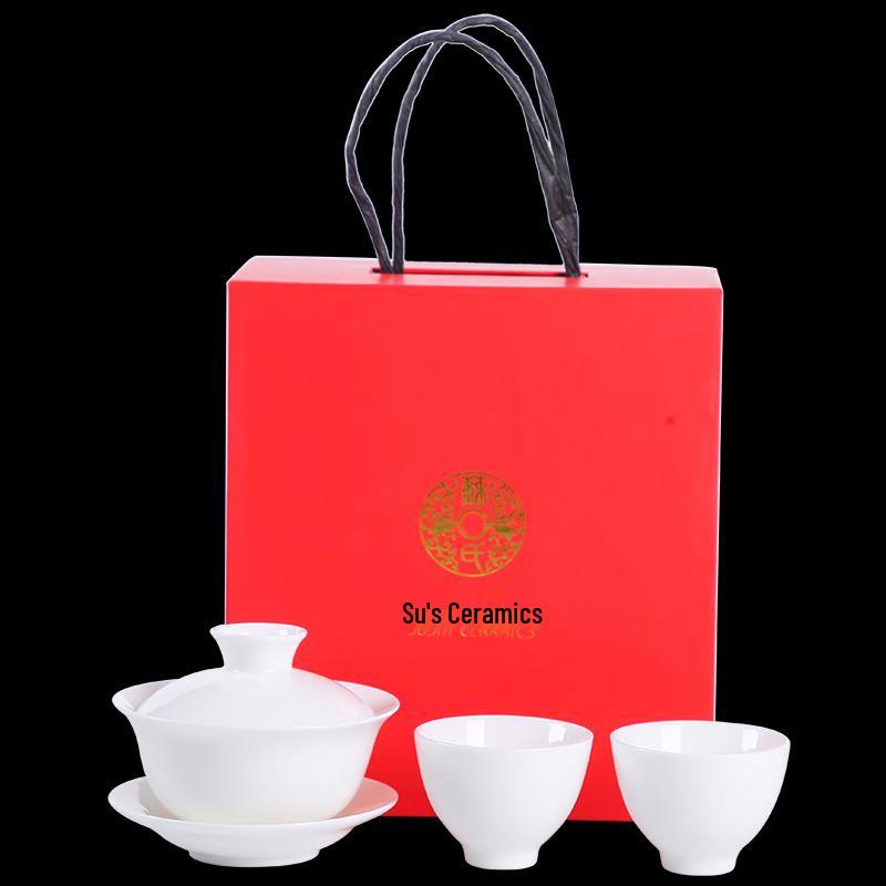

Sú s Ceramics F0032 Sancai Gaiwan Tea Set