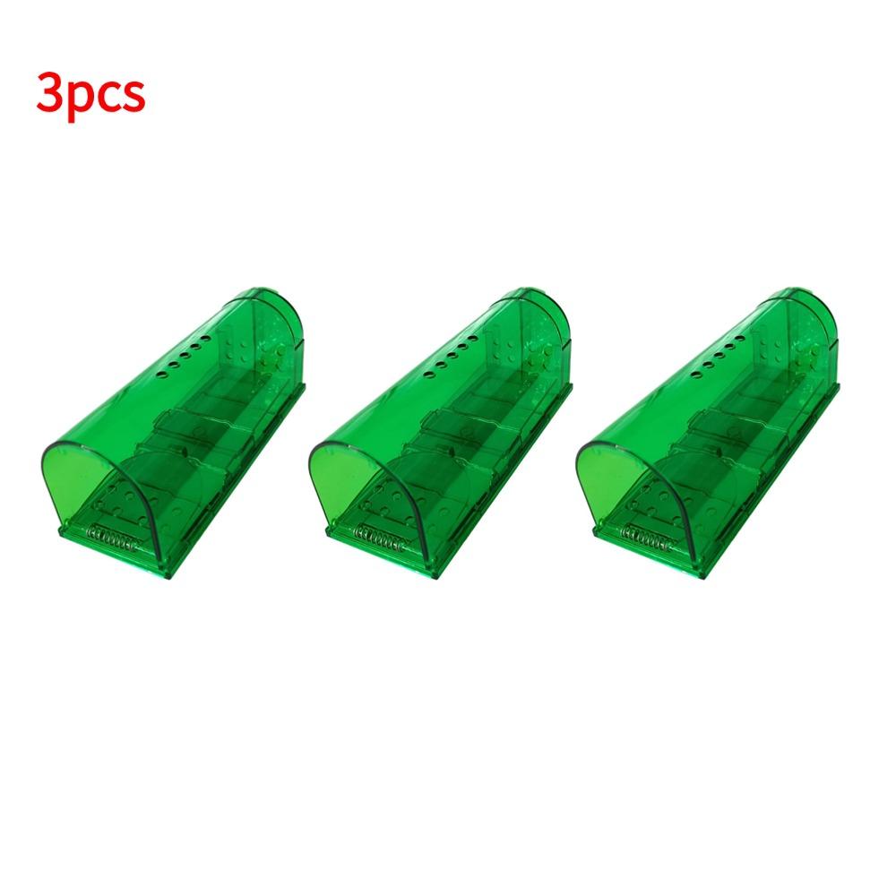 Smart Self-locking Mousetrap Safe Firm Transparent Mouse Catcher Control Cage Mice Rodent Catcher Mouse Trap No Kill Animal