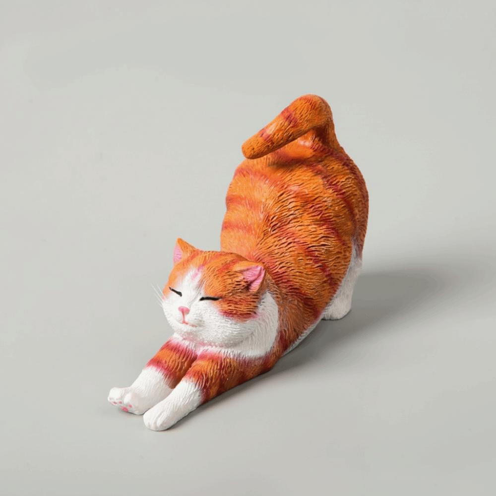 Home Decoration Cartoon Figurine Funny Cat Desktop Decoration New Animal Figurine  Home