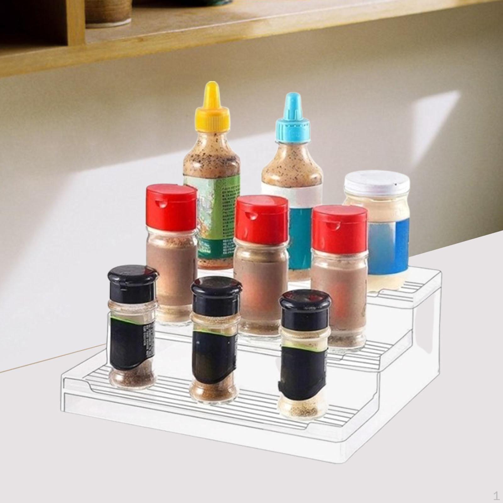 

Display Storage Rack Cosmetic Stand, Compact, Acrylic Condiment Shelf Jewelry Tray