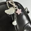 Adorable Bunny Keychain With Angel Wings And Star Charm Cute Fashion Accessory Durable Alloy Material Perfect Gift Idea