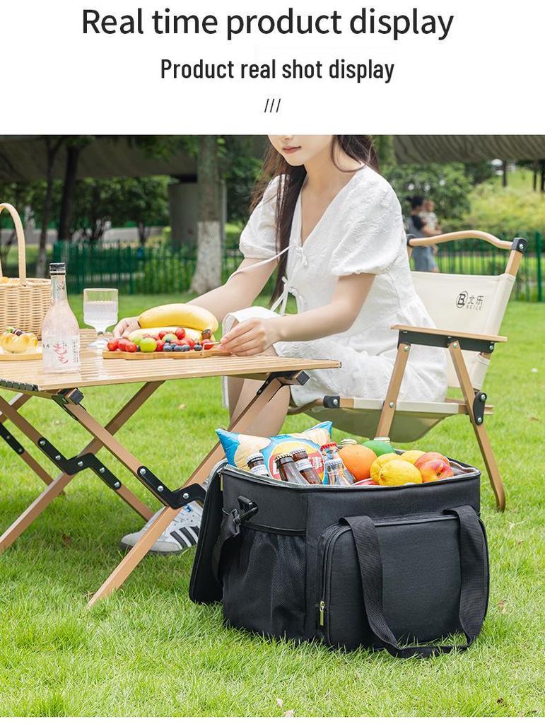 Large Capacity Insulated Takeaway Box for Outdoor Vending and Picnics