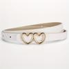 1pc Cute Heart Buckle Belt Adjustable Waist Cincher, Perfect for Jeans, Dresses & Pants - Playful Candy Colors