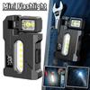 1PCS Portable LED Keychain Flashlight USB C Rechargeable Multi-Angle Rotating Mini Flashlight Outdoor Pocket Flashlights