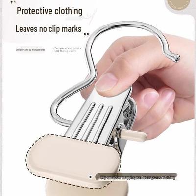 Pince à linge élargie en acier inoxydable: Pinces Solides et Coupe-vent pour Sécher Vêtements et Pantalons sur Étendoirs