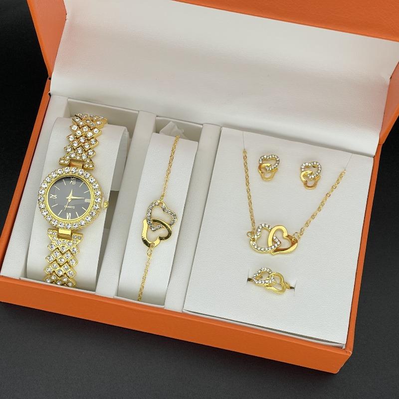 Fashion Women's Watch Set, Elegant Temperament, Quartz Watch, Hot-selling Jewelry Bracelet Set