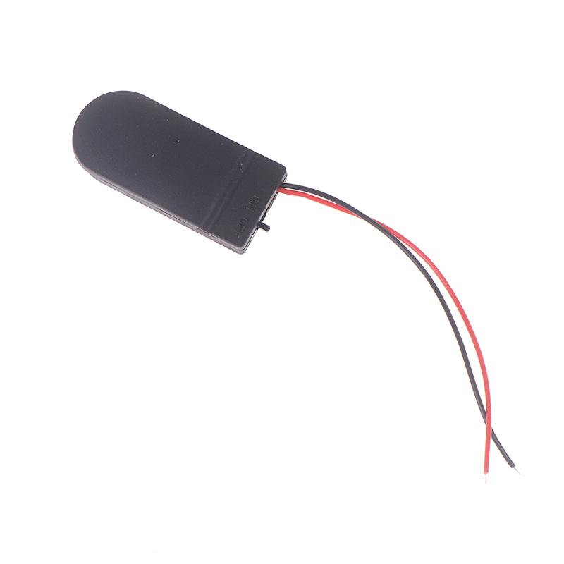 10Pcs For Cr2032 Button Coin Cell Battery Holder Case Cover With On-Off Switch+10/15Cm Leads Wire Battery Box Dual Slots